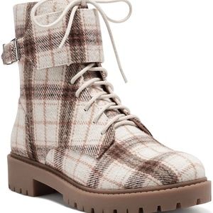 6.5 Jessica Simpson Karia Cap Toe Combat Boot (Women) (Narrow Calf) New in Box